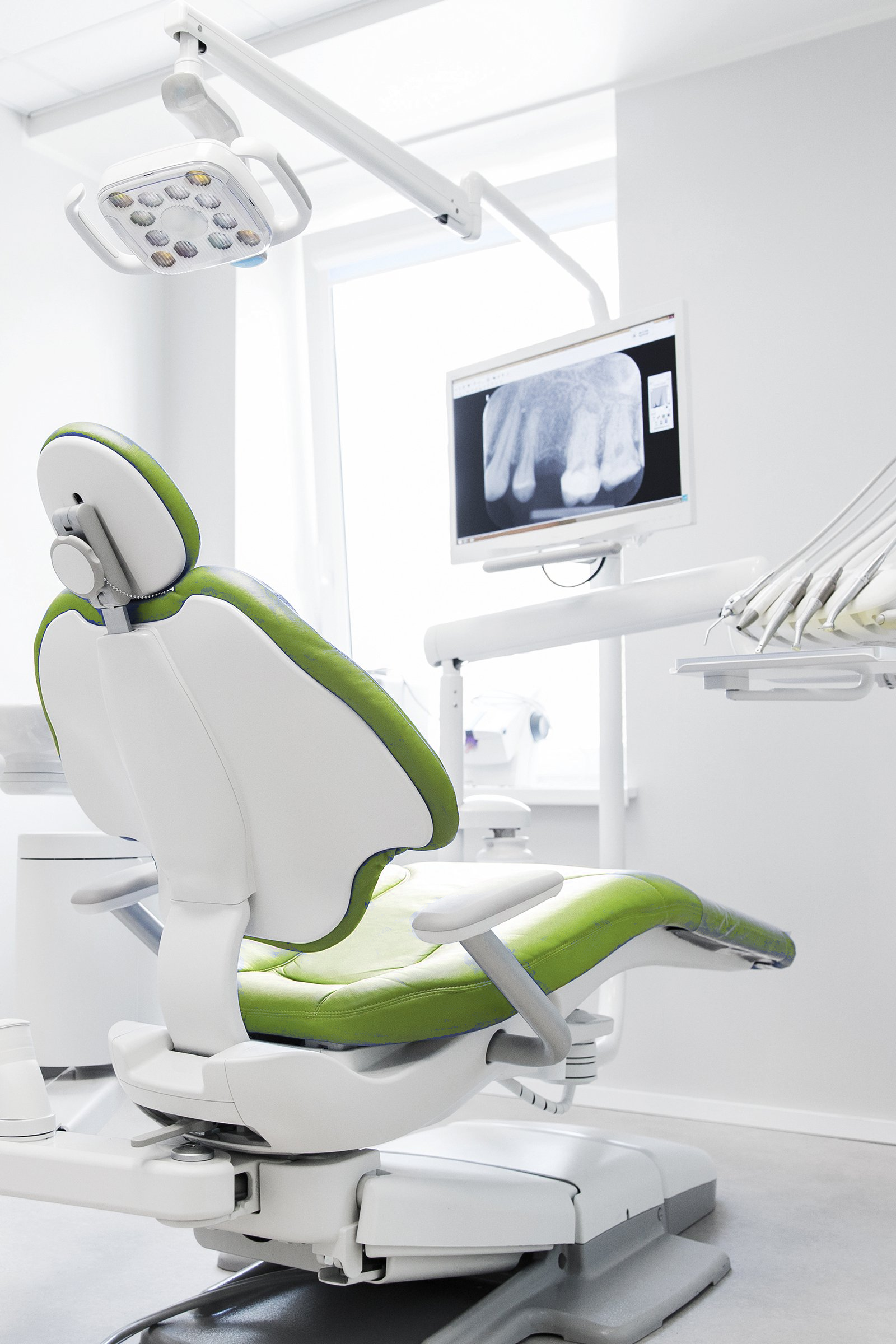 zahnarztstuhl grün